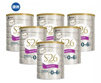 【澳洲直邮包邮】Alula 爱羽乐 S-26金装奶粉1段 6罐/箱（0-6个月新生儿适用）